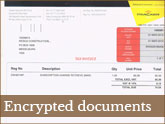 E-mailing encrypted statements and invoices