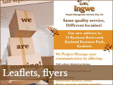 Leaflets, letterheads and flyers